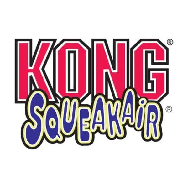 KONG Air Squeaker Tennis Ball With Rope Medium