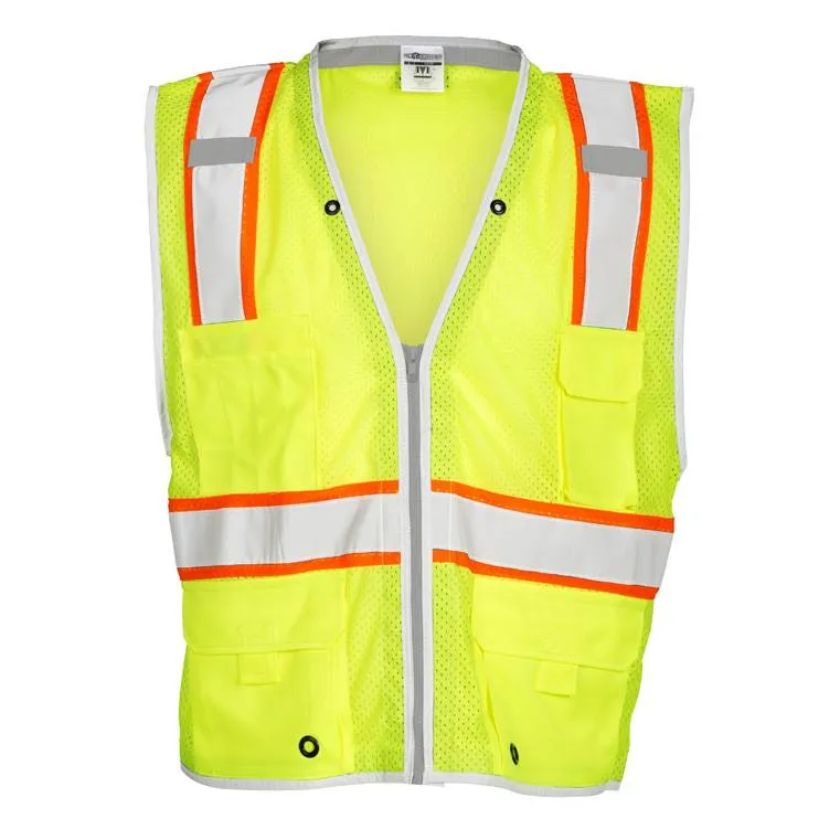 ML Kishigo 1510 Brilliant Series Heavy Duty Class 2 Safety Vest- Yellow/Lime