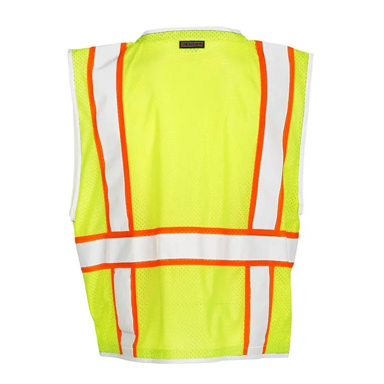 ML Kishigo 1510 Brilliant Series Heavy Duty Class 2 Safety Vest- Yellow/Lime