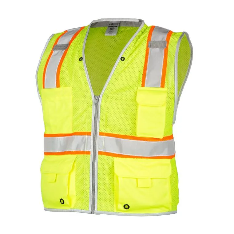 ML Kishigo 1510 Brilliant Series Heavy Duty Class 2 Safety Vest- Yellow/Lime