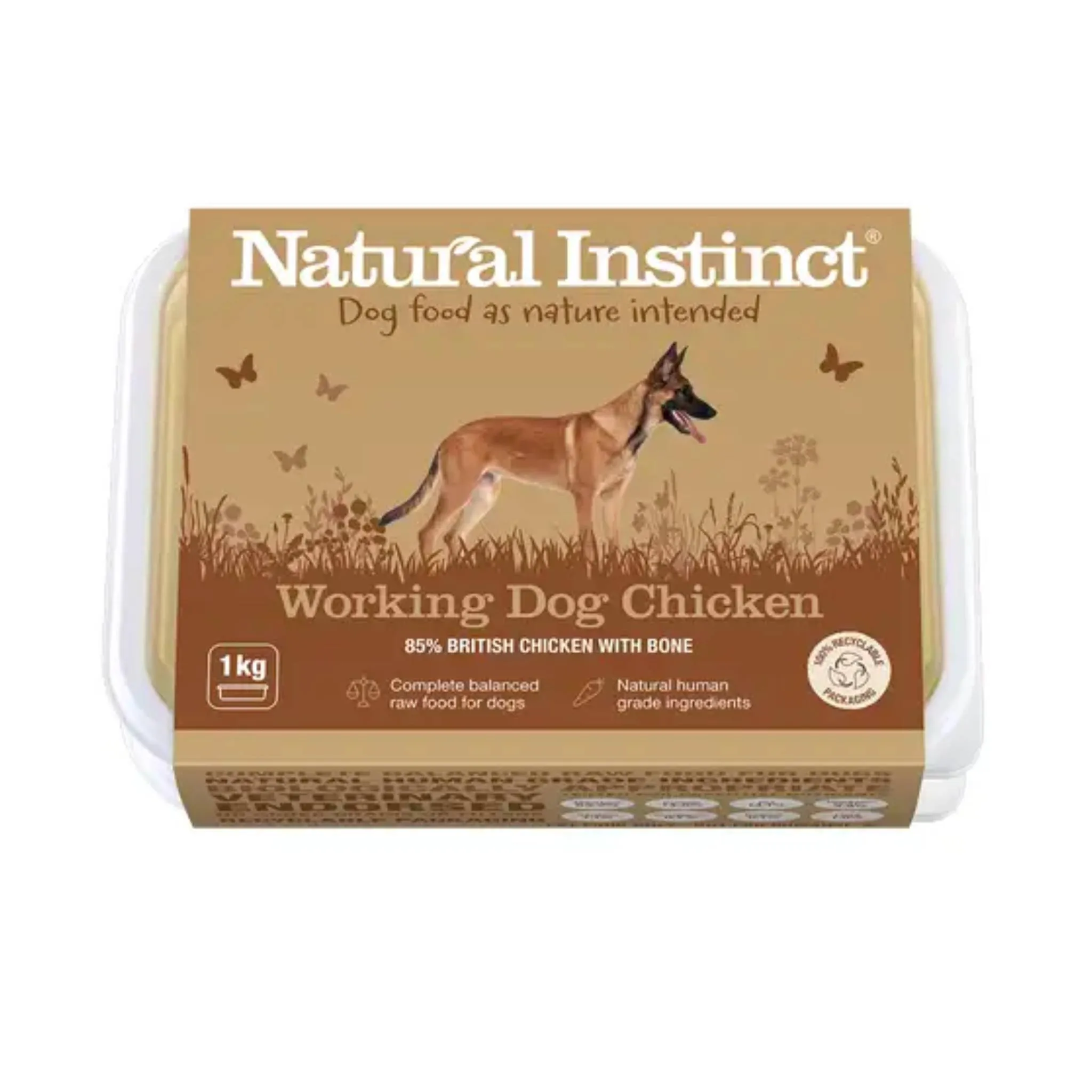 Natural Instinct Working Dog Chicken Complete Mince