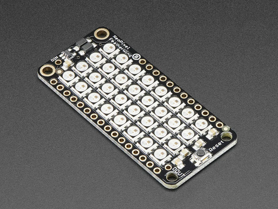 NeoPixel FeatherWing - 4x8 RGB LED Add-on For All Feather Boards