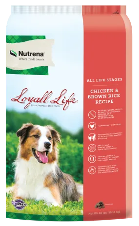 NUTRENA LOYALL LIFE CHICKEN AND BROWN RICE ALL LIFE STAGES DRY DOG FOOD