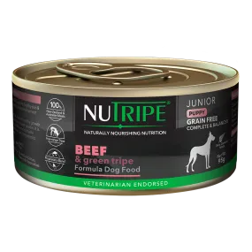 Nutripe Dog Puppy Junior Beef & Green Tripe 95g