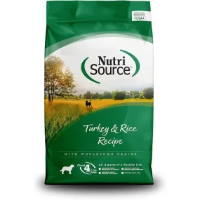 NutriSource Adult Turkey & Rice Formula Dry Dog Food