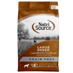 NutriSource Grain-Free Large Breed Lamb Meal & Peas Formula Dry Dog Food