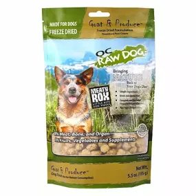 OC Raw Dog Meaty Rox Goat & Produce Grain-Free Freeze-Dried Raw Dog Food Topper 5.5oz