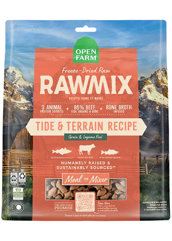 Open Farm RawMix Tide & Terrain Freeze Dried Raw Recipe