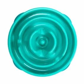 Outward Hound Fun Feeder Slo-Bowl Drop Dog Bowl Mini Teal