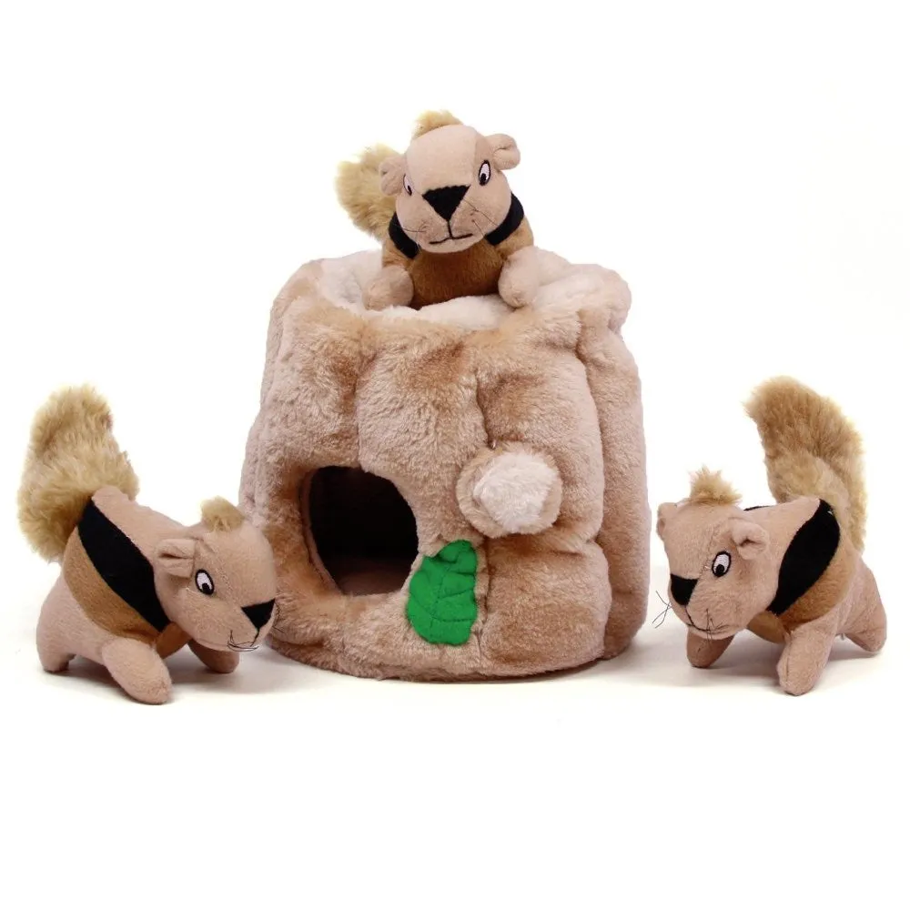 Outward Hound Hide-A-Squirrel Interactive Puzzle Dog Toy Medium