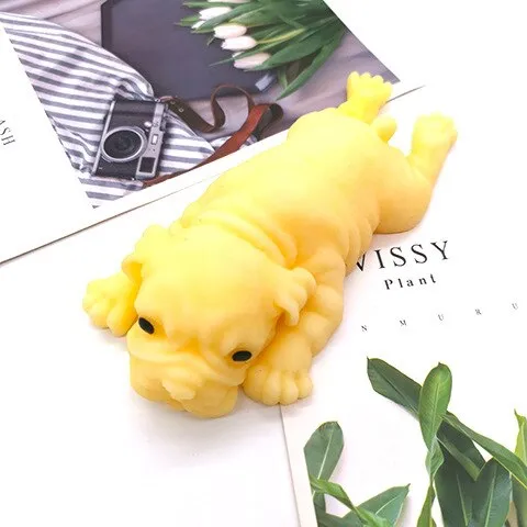 Papa Dog Pinch Decompression Vent Toys Vent Dumpling Soft Gum Shar Pei Small Milk Dog Sensory Toys  Squishy  Prank  Mini Toys