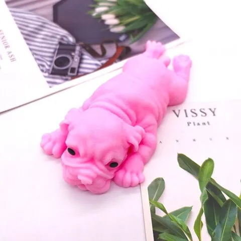 Papa Dog Pinch Decompression Vent Toys Vent Dumpling Soft Gum Shar Pei Small Milk Dog Sensory Toys  Squishy  Prank  Mini Toys