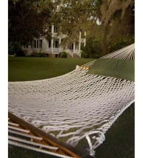 Pawleys Island Presidential Size Cotton Rope Hammock