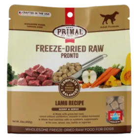 Primal Pronto Lamb Formula Freeze-Dried Dog Food