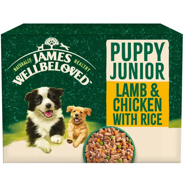 Puppy Lamb & Chicken & Rice in Gravy Wet Dog Food Pouches