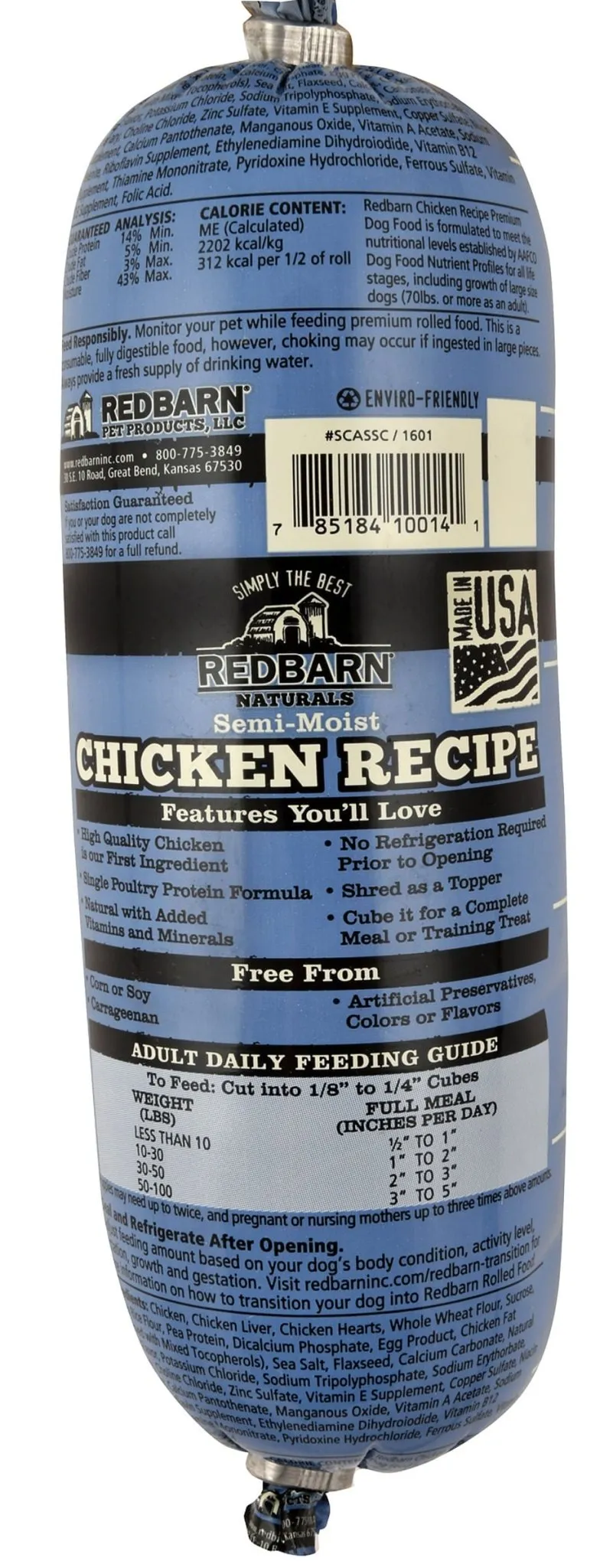 Redbarn Naturals Chicken Recipe Dog Food Roll