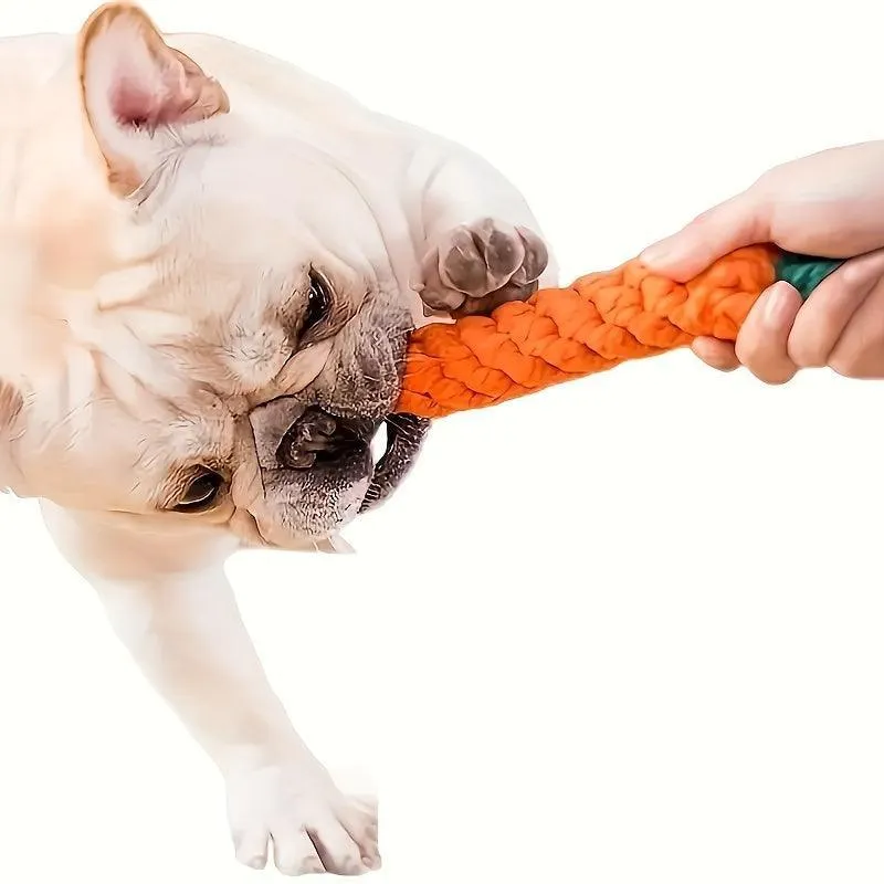 Set of 5 Dog Chew Toys - Teeth Cleaning, Interactive, Cotton Rope