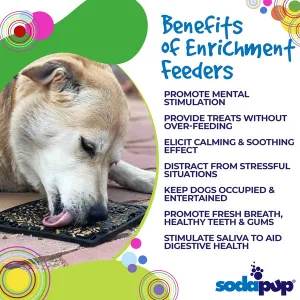 SodaPup Enriching Lick Mat Zombie Design Large