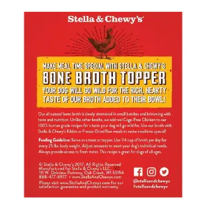 Stella & Chewy's Broth Topper Cage Free Chicken Dog Food Topper 11 oz.