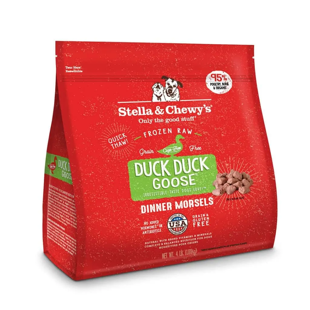 Stella & Chewy's Raw Frozen Duck Duck Goose Dinner Morsels Dog Food