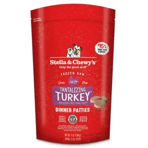 Stella & Chewy's Raw Frozen Tantalizing Turkey Dinner Patties Dog Food