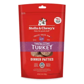 Stella & Chewy's Tantalizing Turkey Dinner Patties Freeze-Dried Raw Dog Food