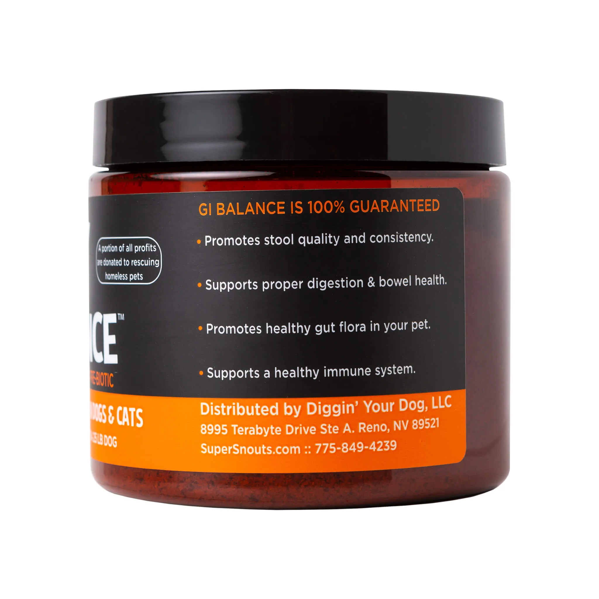 Super Snouts G.I. Balance Digestive Support Powder for Dogs & Cats