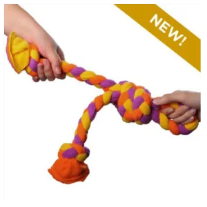 Tall Tails 15" Braided Fleece Tug Dog Toy