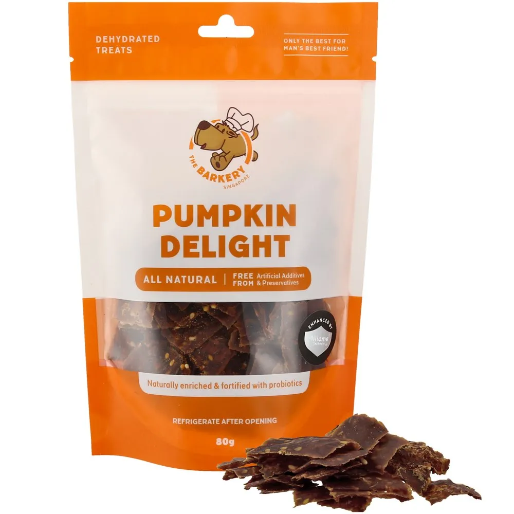 The Barkery Pumpkin Delight Dehydrated Dog Treats