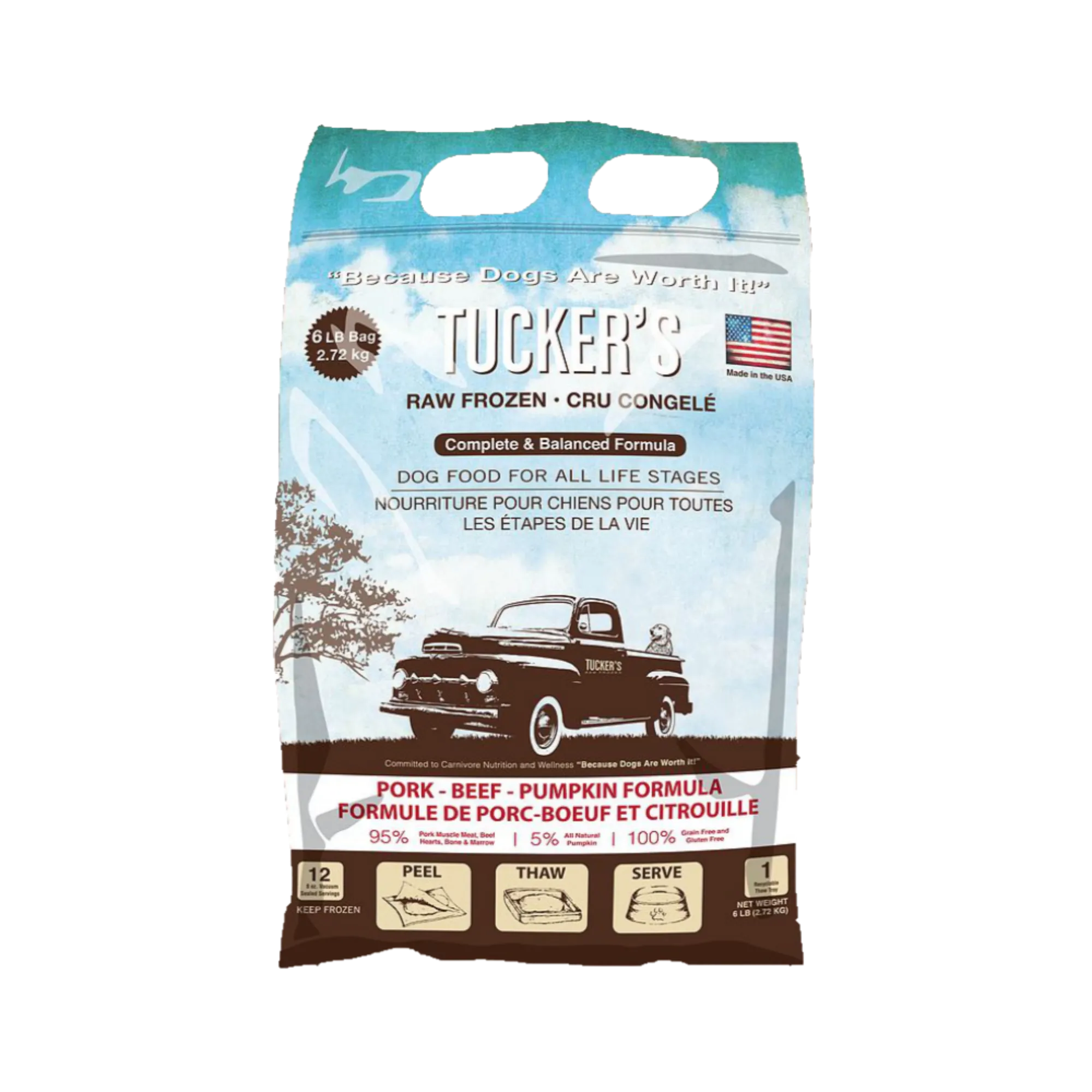 Tucker's® Raw Frozen Pork, Beef & Pumpkin Formula Food for Dogs