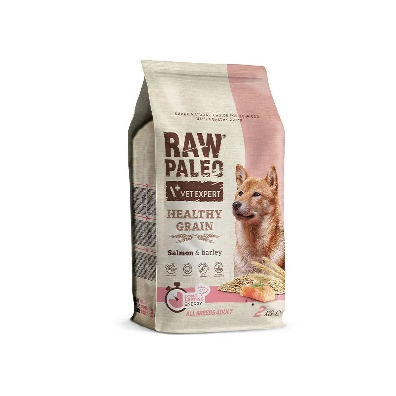 Vet Expert Raw Paleo Healthy Grain Adult Salmon And Barley - Dry Dog Food - 2 Kg