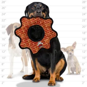 VIP Tuffy's Mega Gear Ring Dog Toy, Brick