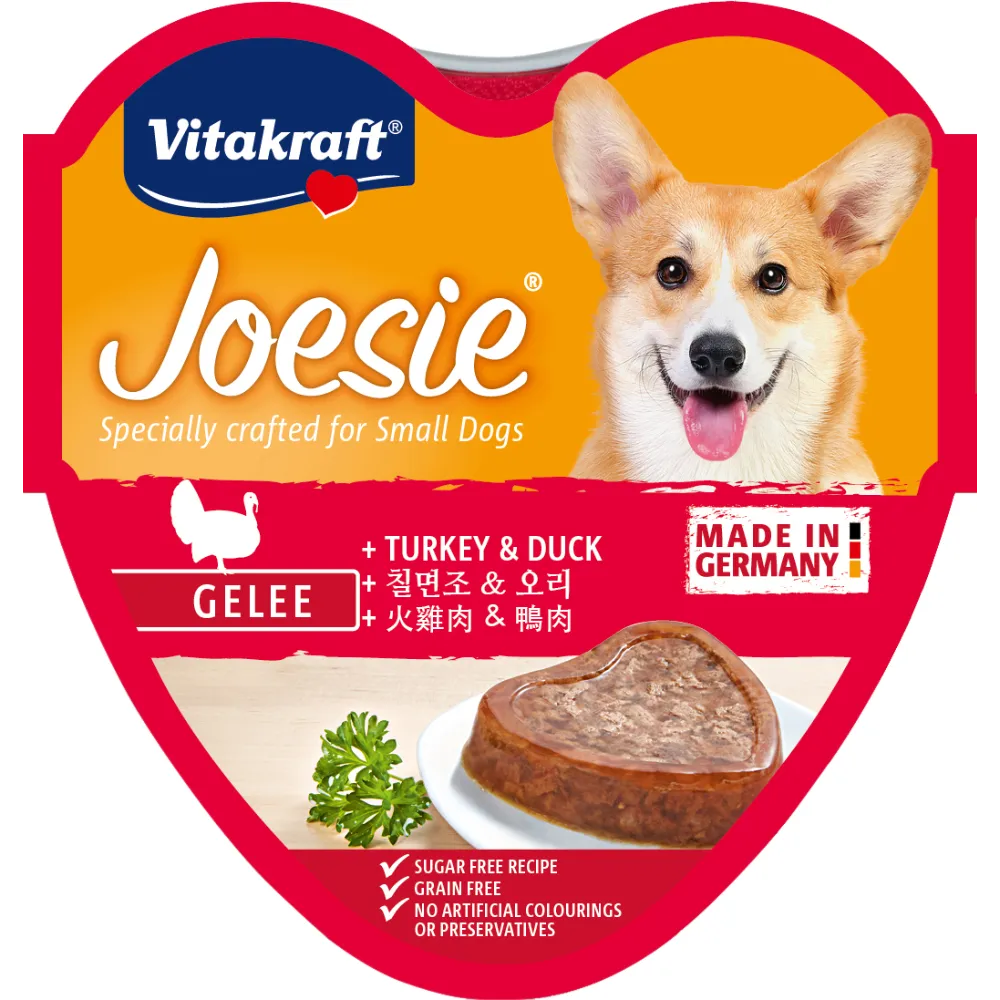 Vitakraft Dog Joesie Hearts Turkey & Duck 85g