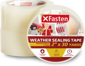 XFasten Window Weather Seal Tape | 2 Inches x 30 Yards | 3-Pack