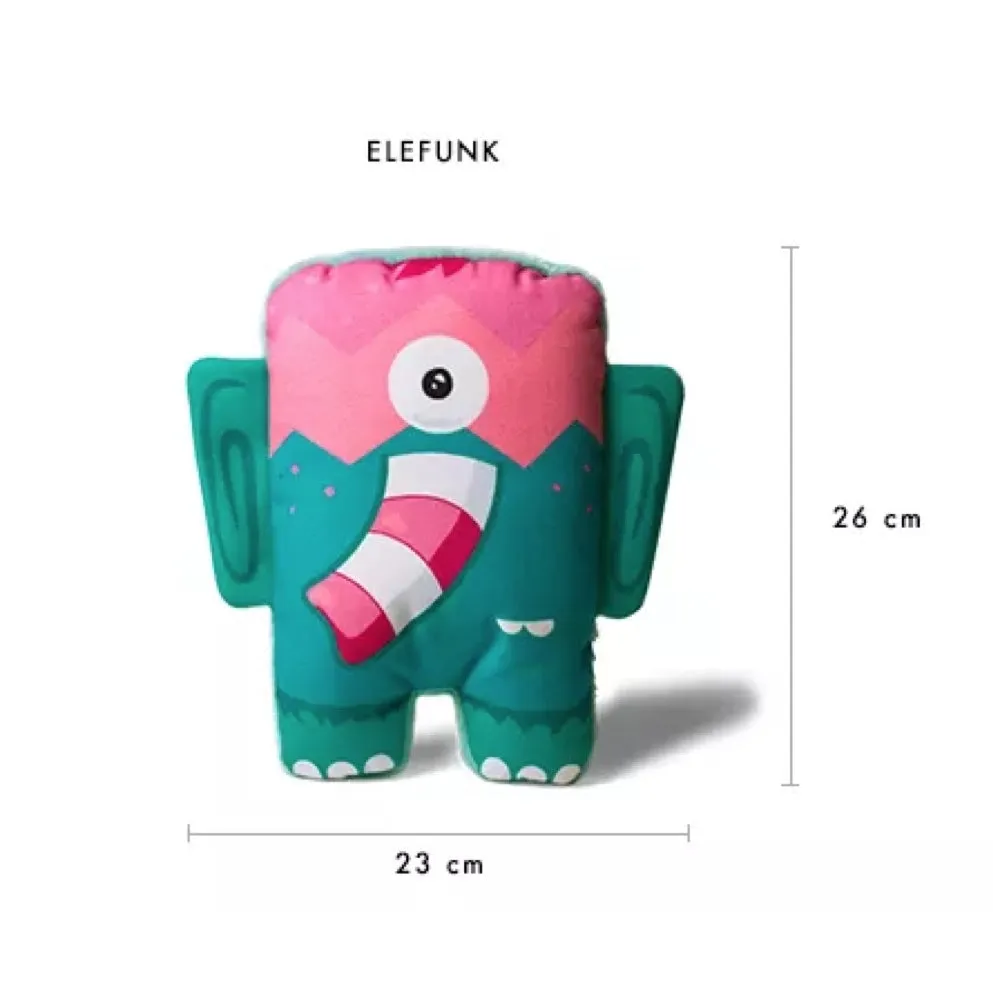 Zee.Dog Elefunk Canvas Plush Dog Toy